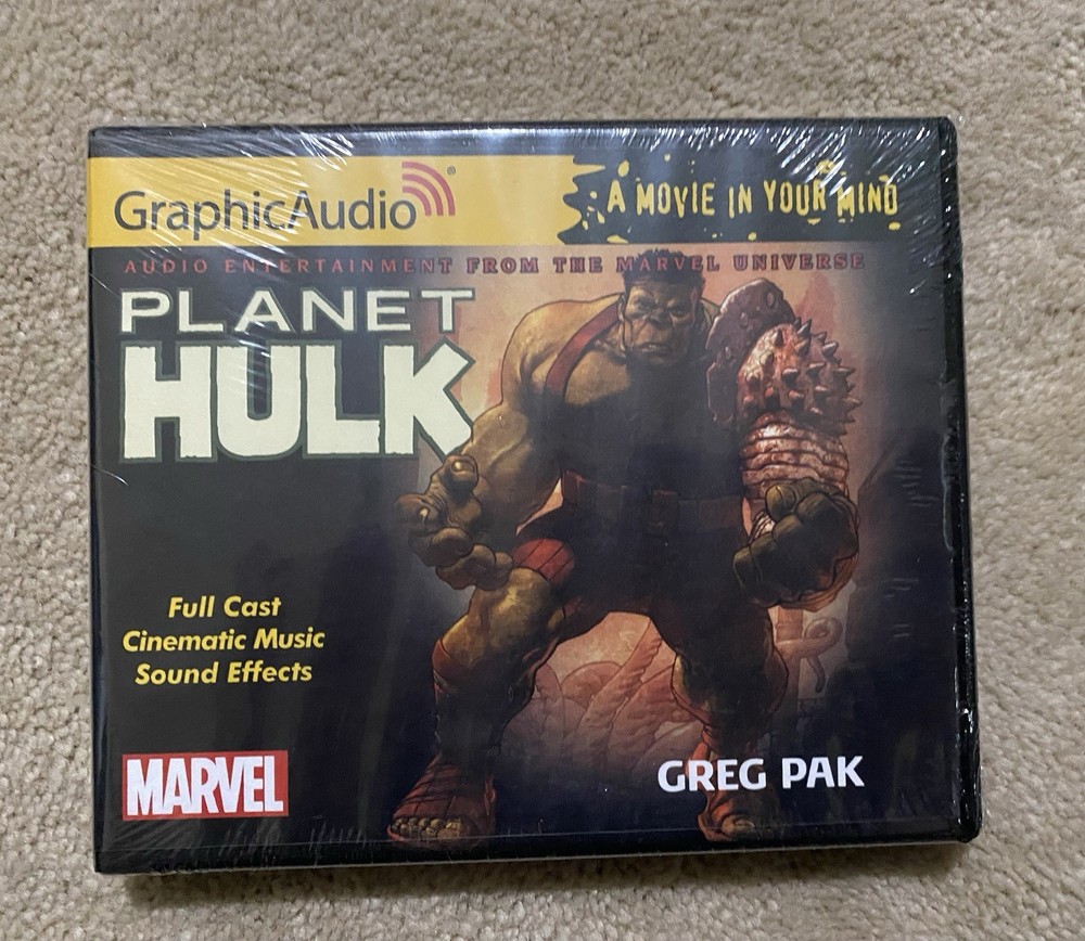 RARE! MARVEL COMICS ORIGINAL GRAPHICAUDIO PLANET HULK NEW SEALED! 5 CD's 6 hrs