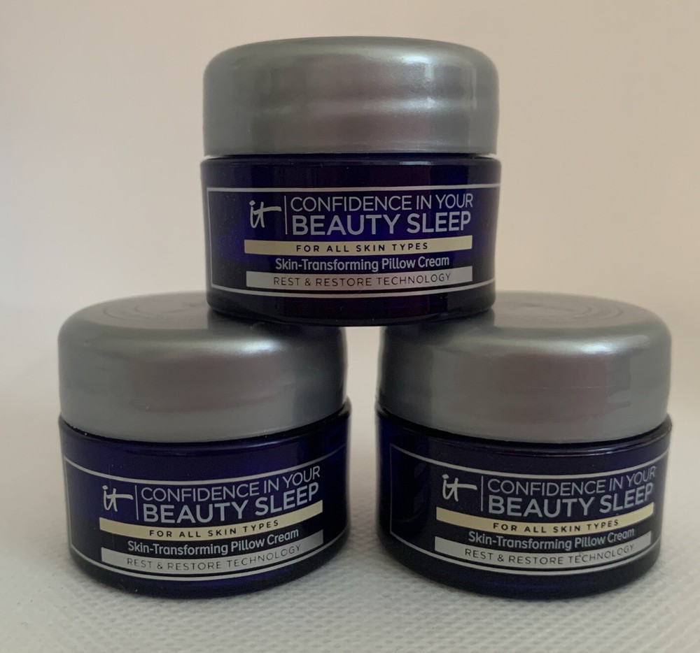 3x It Cosmetics Confidence Beauty Sleep Skin Transforming Pillow Cream