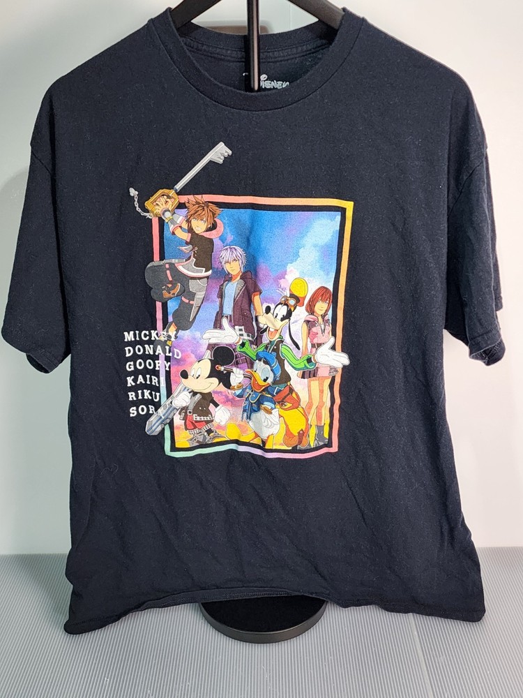 Disney Kingdom Hearts Graphic Printed T-shirt Size XL