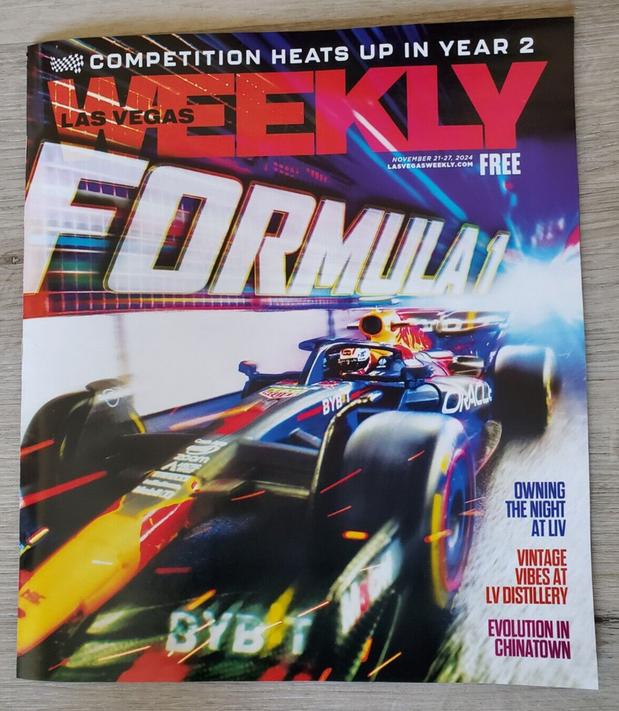 Las Vegas Weekly Magazine Formula 1 Issue New (Nov 21-27/ 2024)