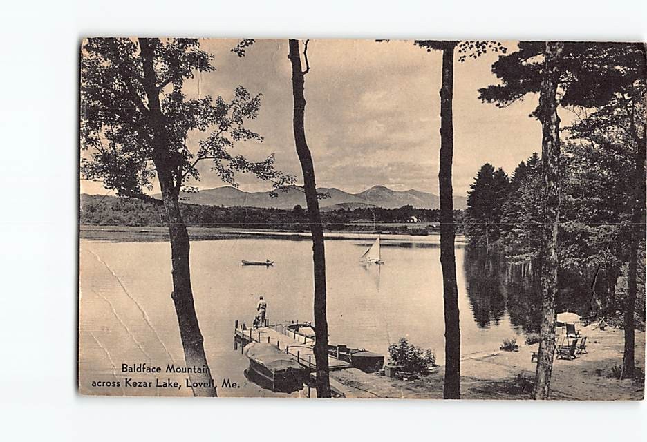 Postcard Baldface Mountain Kezar Lake Lovell Maine USA North America