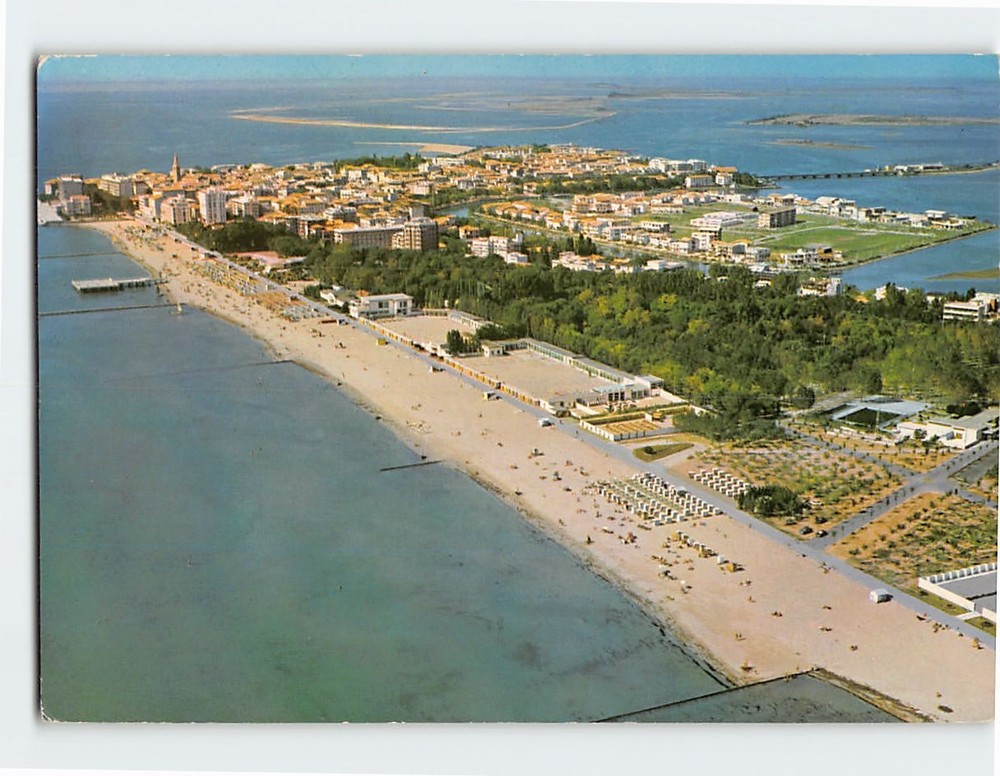Postcard Aerial View Isola del Sole Grado Italy