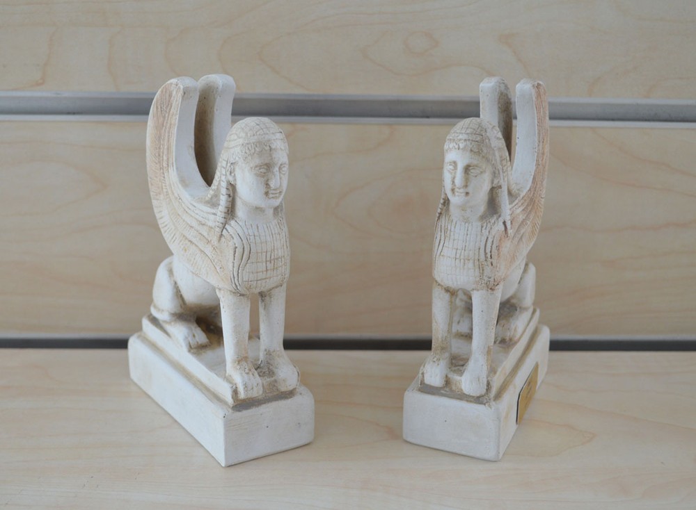 Sphinx sculpture set artifacts