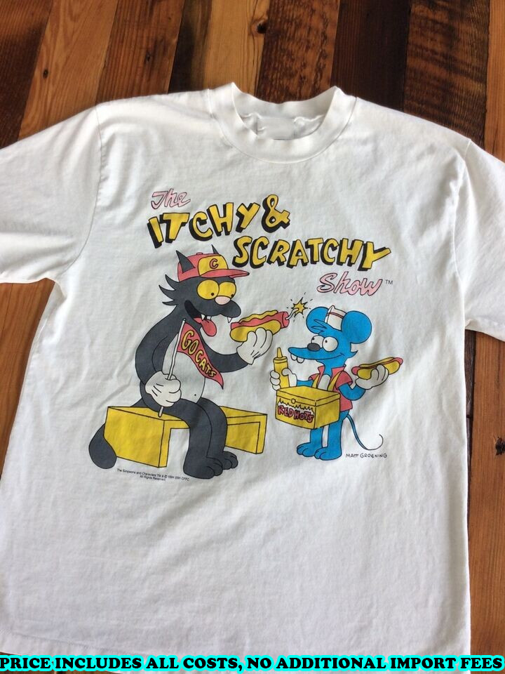 The Itchy and Scratchy Show Creative Images T-shirt S to 5XL BA359 FREE SHIPPING
