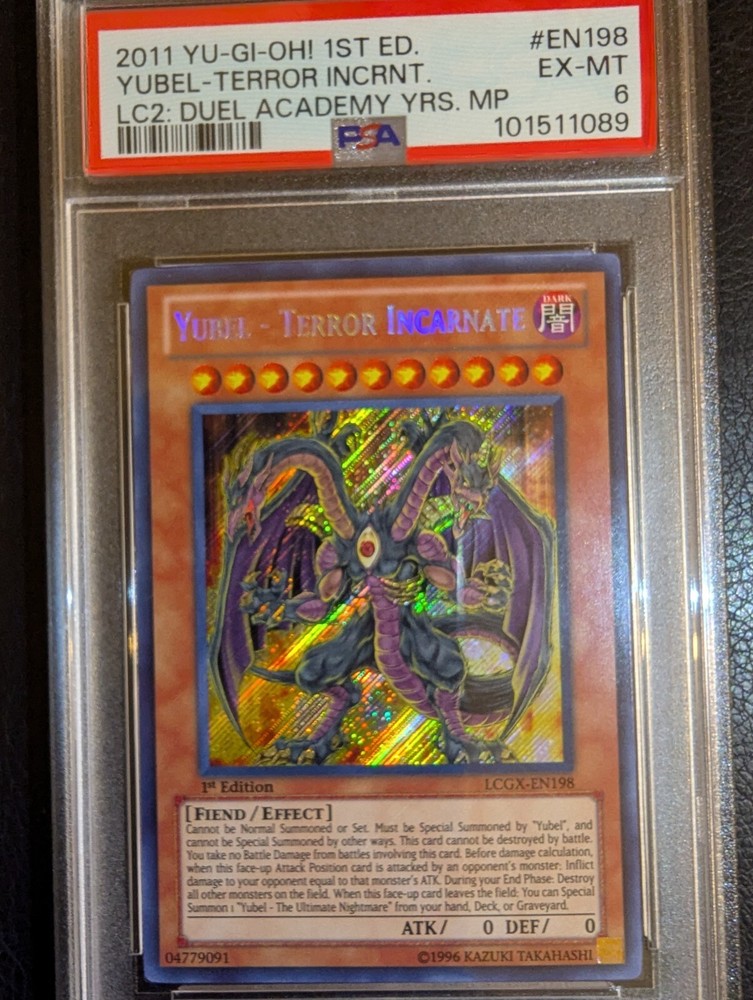 Yubel Terror Incarnate LCGX-EN198 Legendary Collection 2 1st Edition PSA 6 Graded