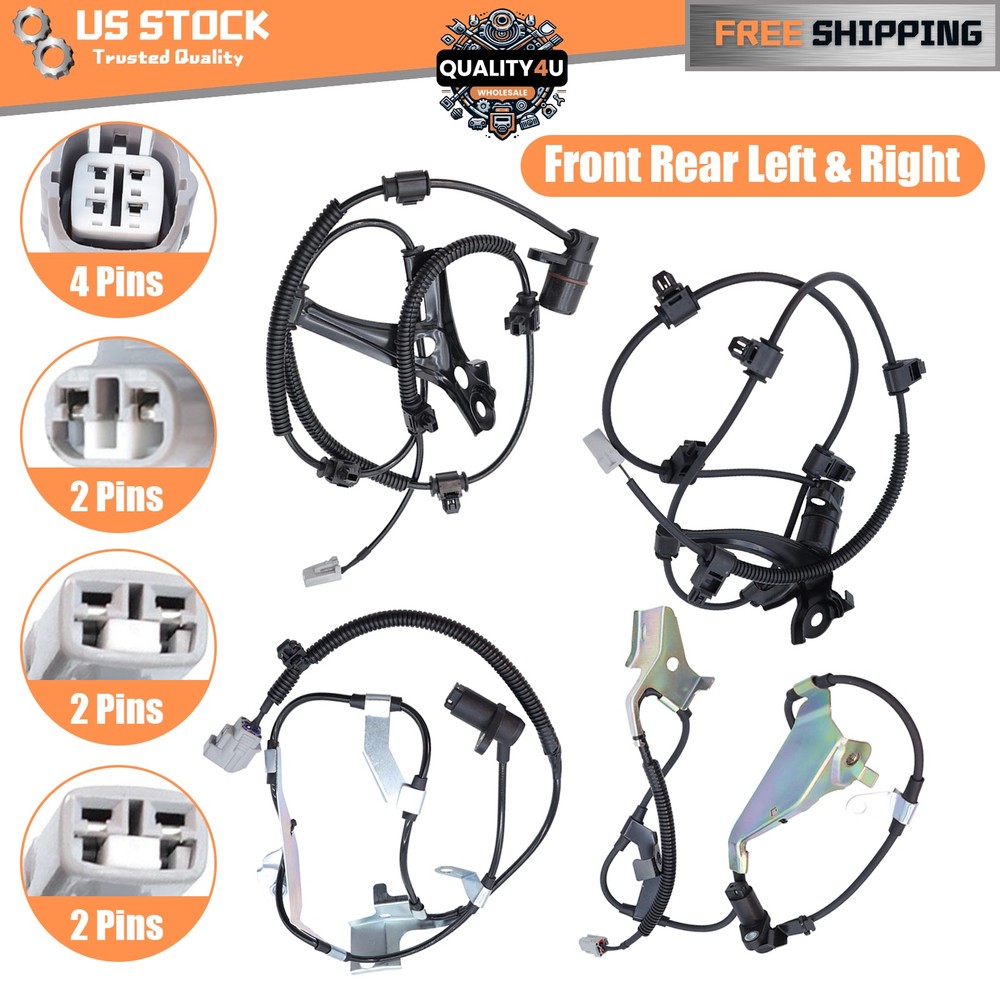 For LAND CRUISER LX470 98-07 Set 4  ABS Wheel Speed Sensor Left&Right Front Rear