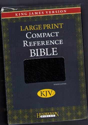 Large Print Compact Reference Bible - Leather Bound, by Anonymous - Acceptable n