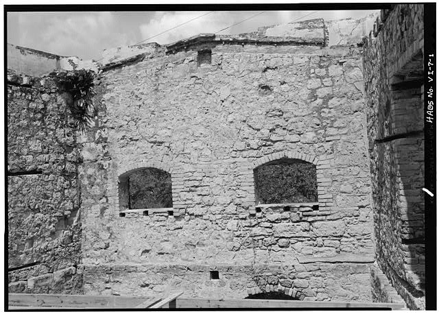 1. Interior, Central Block, Second Floor, East Room, View East Wall Two Arched