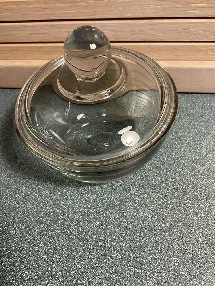 Anchor Hocking Clear Round Covered Candy Dish with Lid