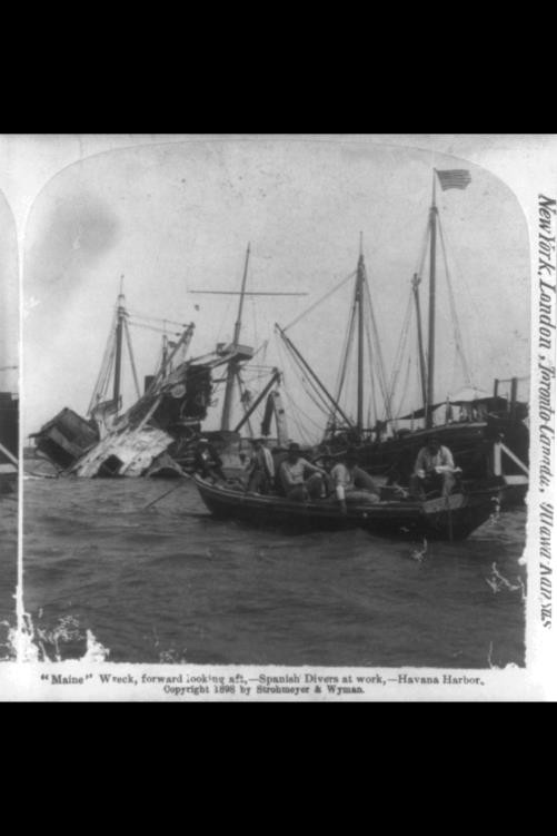 MAINE,Shipwreck,Spanish Divers,Havana Harbor,Cuba,War of 1898,Ship,Wreck