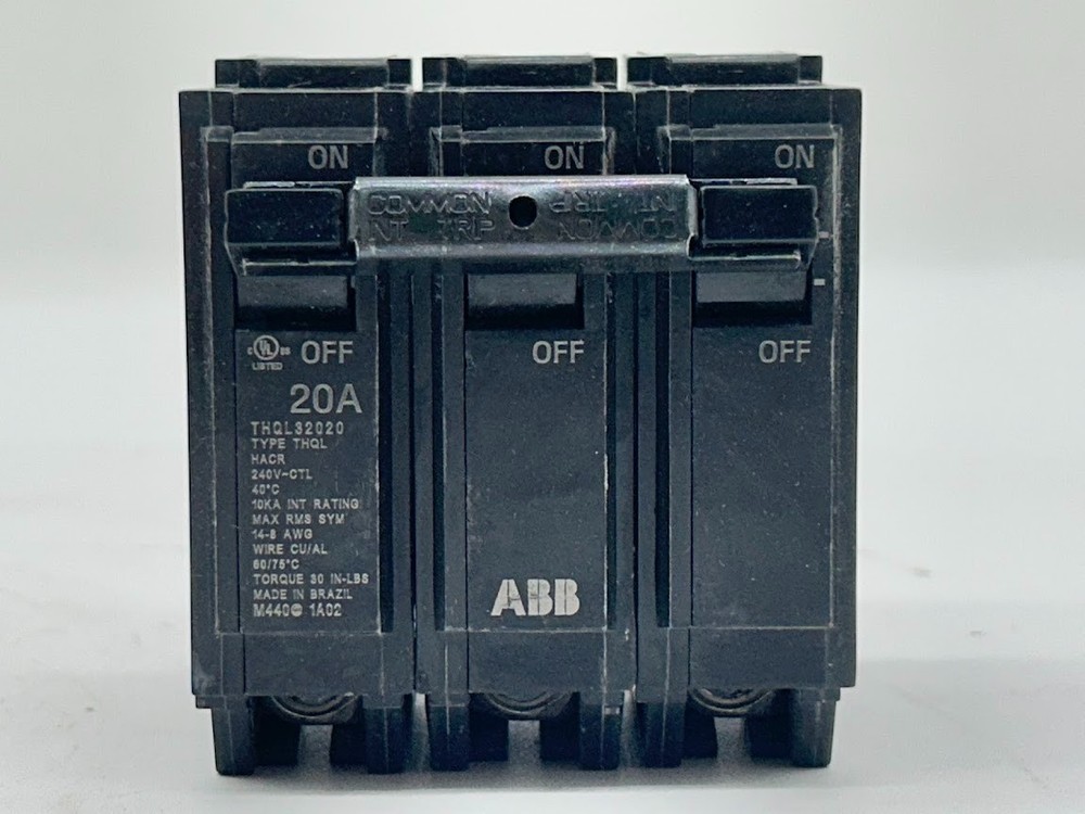 Q-Line 20 Amp 3 in. Triple-Pole Circuit Breaker