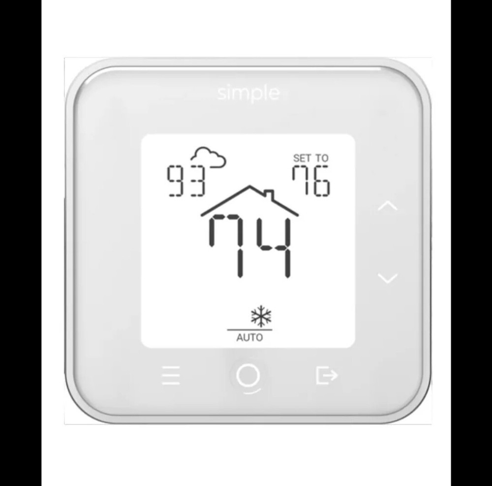 Brand New - Simple Brand Thermostat C-wire Kit (White) Wi-Fi Smart Thermostat