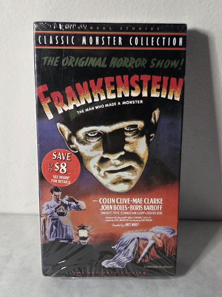 Universal FRANKENSTEIN Classic Monster Collection VHS - Sealed NEW