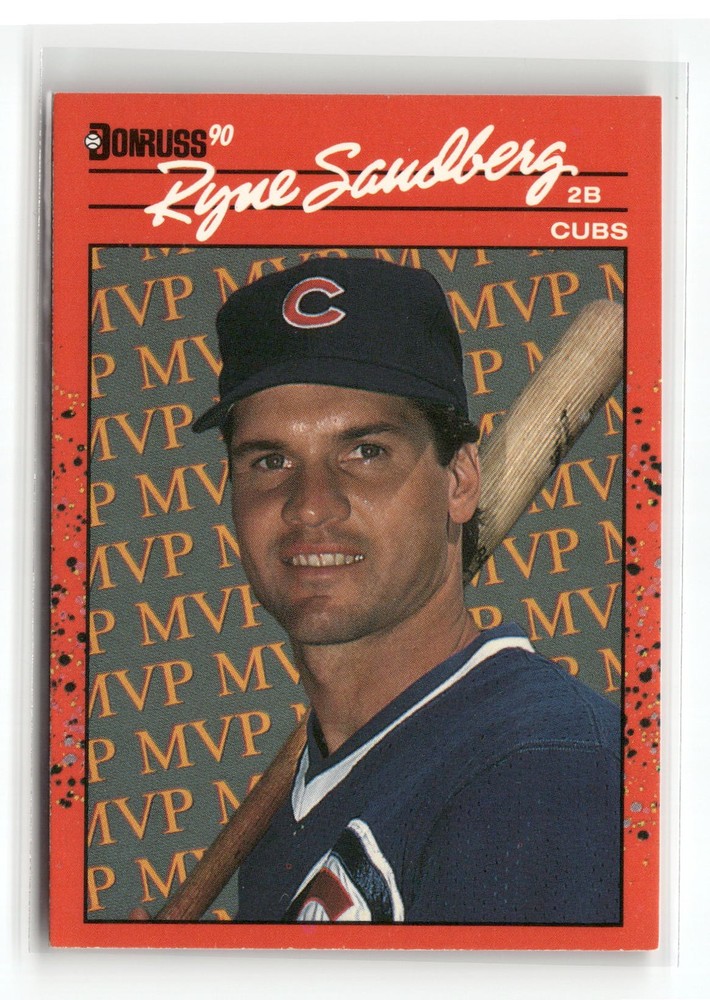 1990 Donruss #BC-10 Ryne Sandberg Bonus MVP's Chicago Cubs