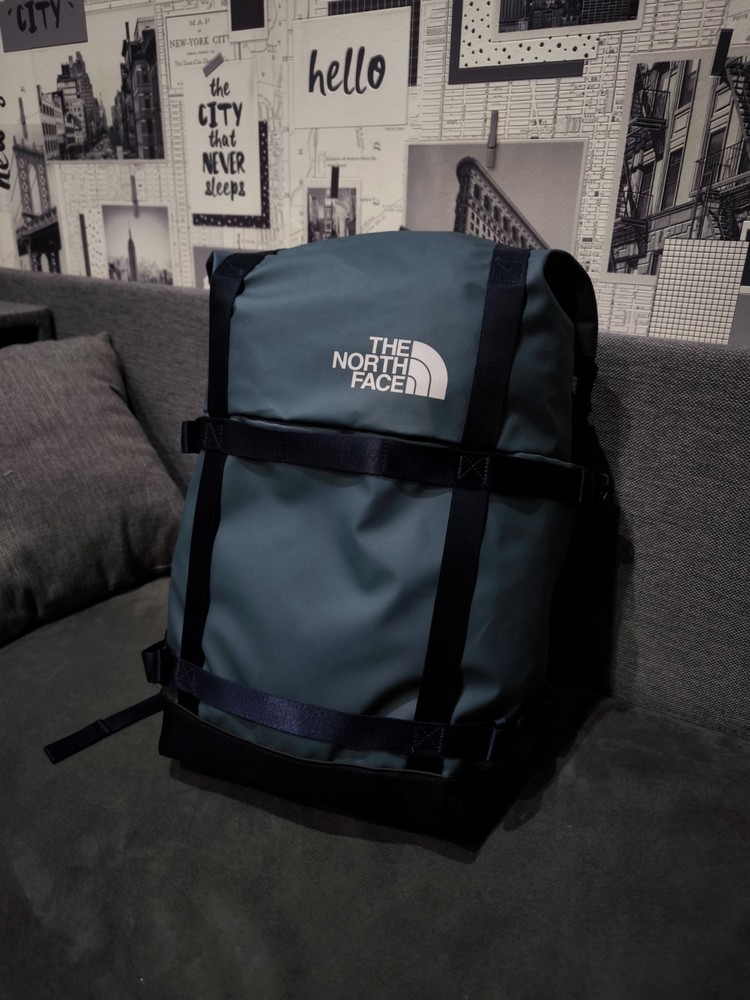 The North Face Commuter Roll Top Blue Backpack  One Size  30 L