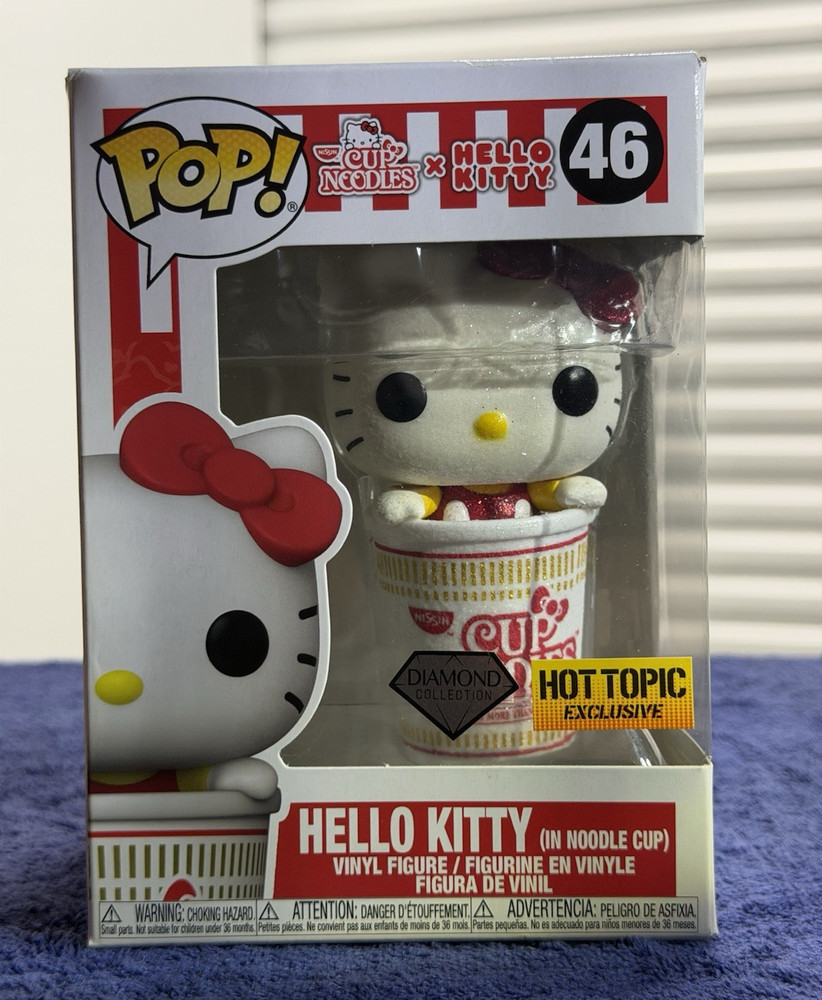 Funko Pop! Hello Kitty Cup Noodles #46 Vinyl Figure Diamond Hot Topic Excl