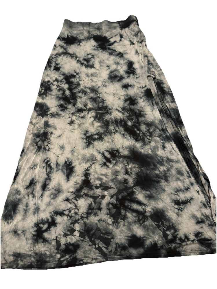 American Eagle Outfitters  TYE DYE BLUE Boho High Slit Maxi Skirt XS