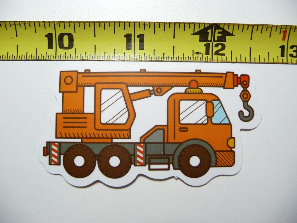 Funny Truck Mounted Crane Decal Sticker for Construction Vehicles