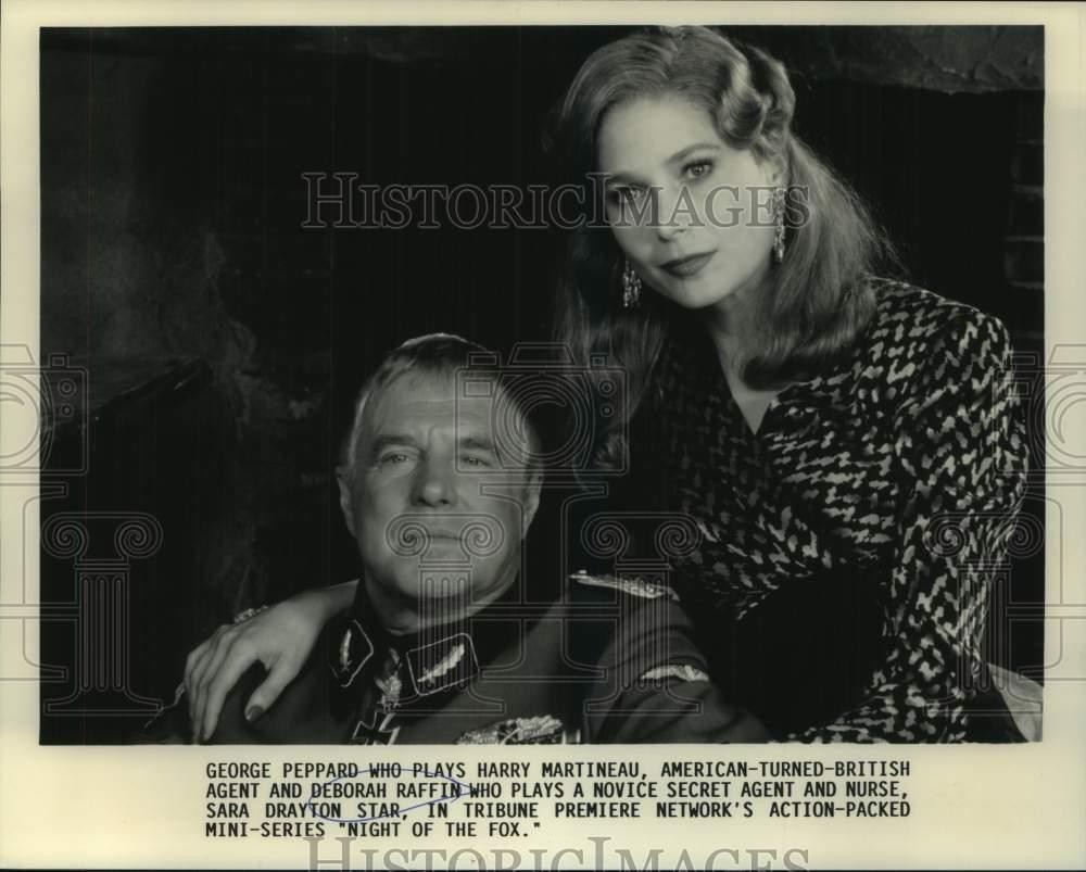 1990 Press Photo George Peppard and Deborah Raffin star in 