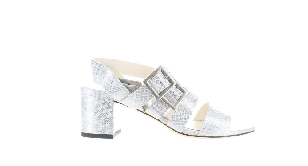 Bettye Muller Tingle Silver Sandals Women Size EUR 37 7635601