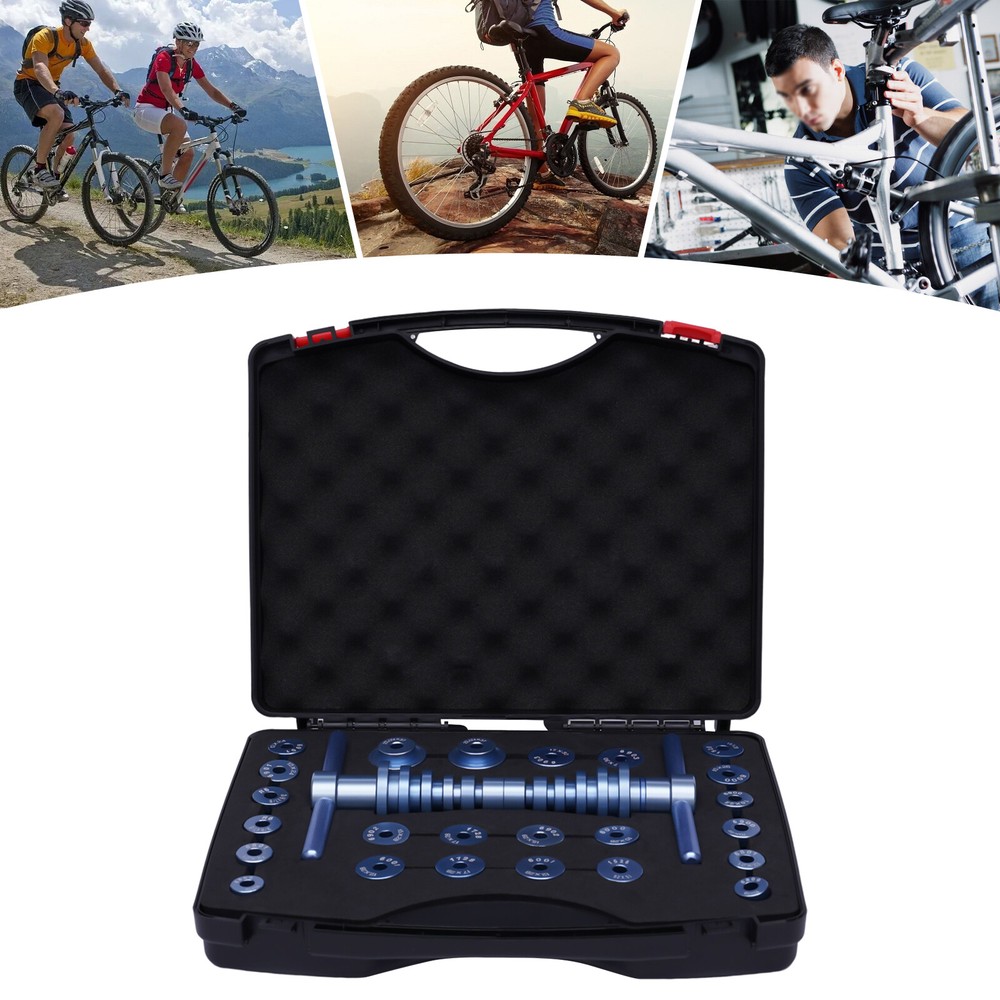 25pcs Bike Bearing Press Kit Bottom Bracket Bicycle Hub & BB Axis Installer Tool