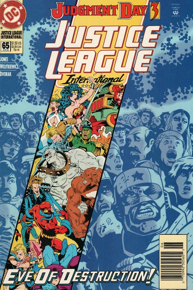 Justice League International #65 Newsstand Cover (1993-1994) DC Comics