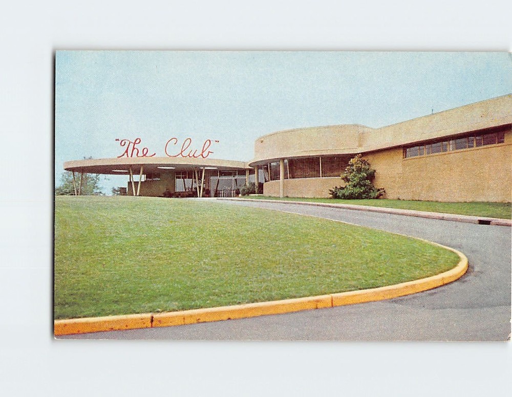 Postcard The Club Inc Atop Red Mountain overlooking Birmingham Alabama USA