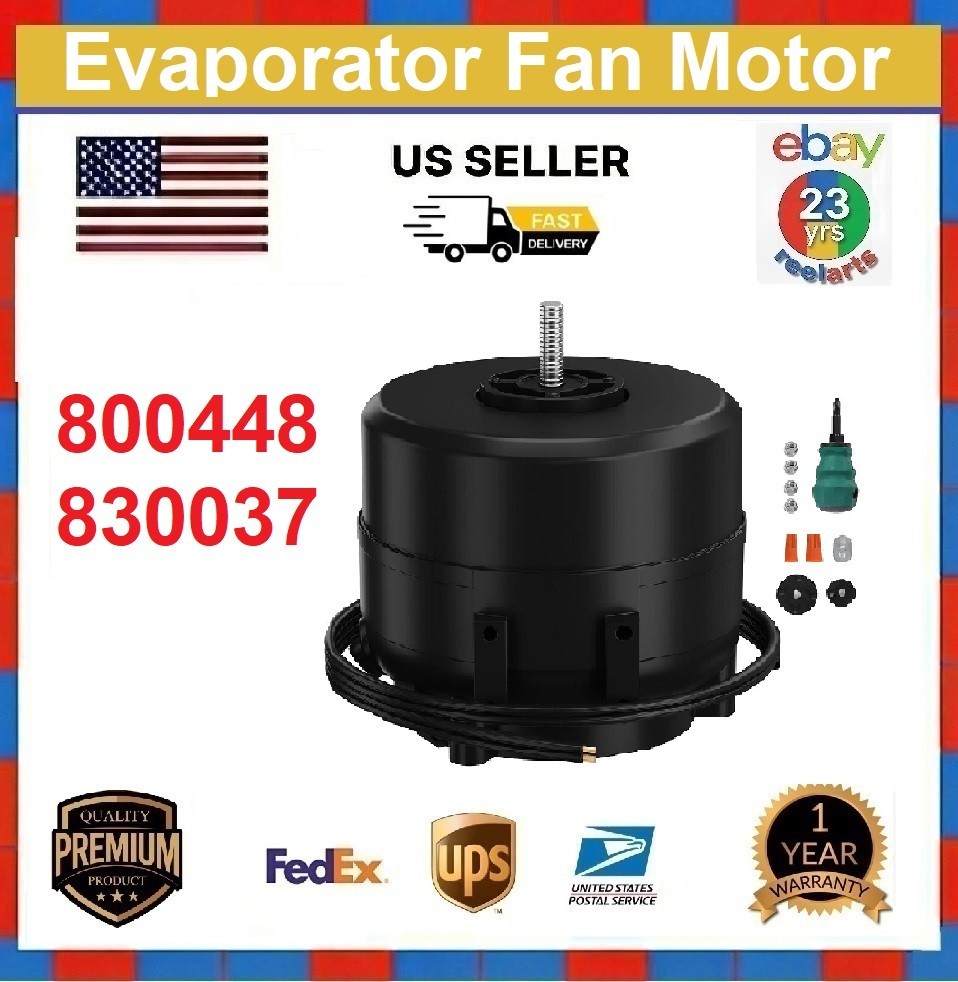 800448 830037 Evaporator Fan Motor Compatible with TR/UR Refrigerator 115 Vo...