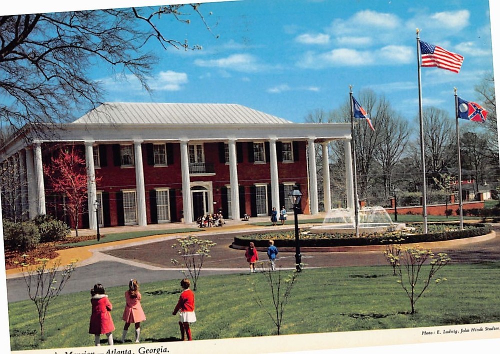 Postcard Governor's Mansion Atlanta Georgia USA