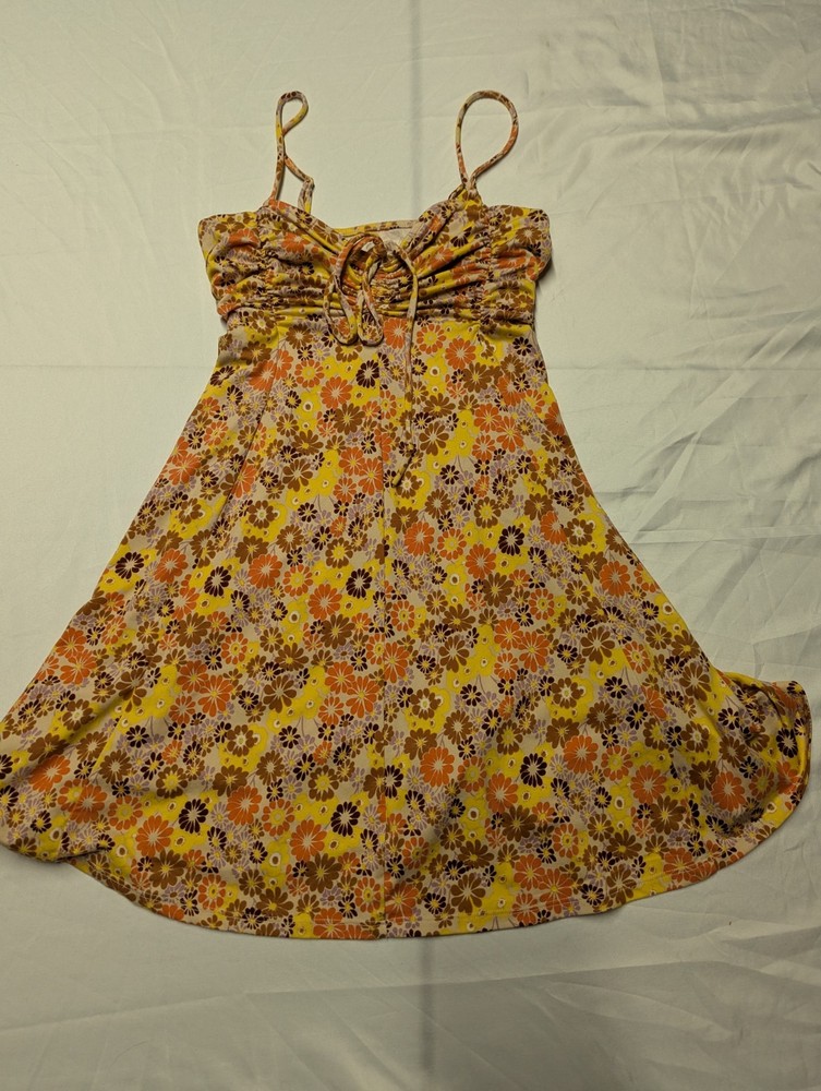 Urban Outfitters Women's  Dasha 70s Floral Mini Dress XS Hippie Boho