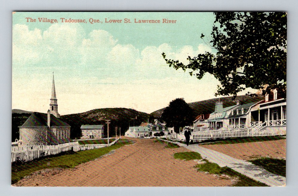 Canada- Quebec Village Tadousac Lower St. Lawrence River Old PC Vintage Postcard