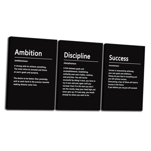 3 Pieces Office Decor Canvas Wall Art 16 x 24 inch x 3 Panels BOSS A-06