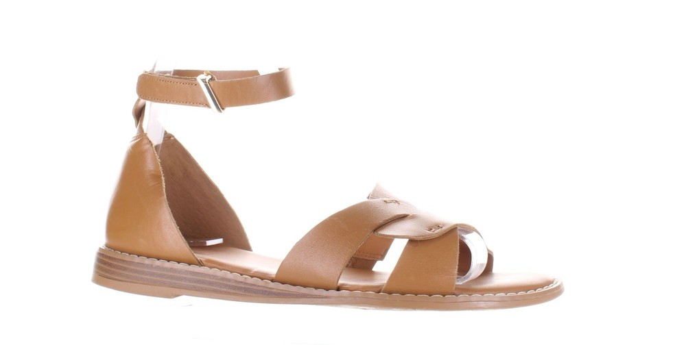 Franco Sarto Womens Glora Brown Ankle Strap Sandals Size 6.5 (7807300)