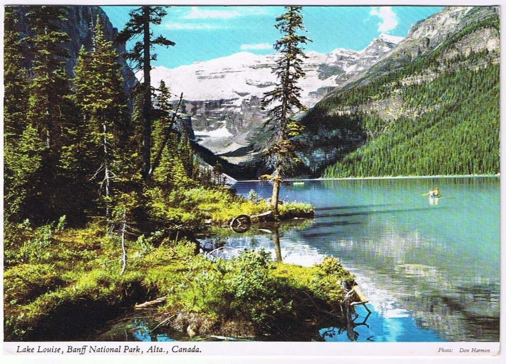 Postcard Lake Louise Banff National Park Alberta Canadian Rockies
