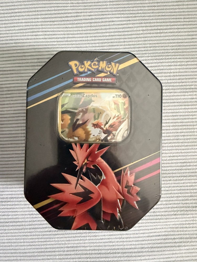 Pokémon TCG Crown Zenith Galarian Zapdos Tin 2023