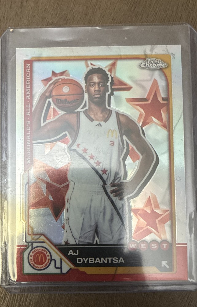 2025 Topps Chrome Mcdonald's All American - AJ Dybantsa #7 Refractor