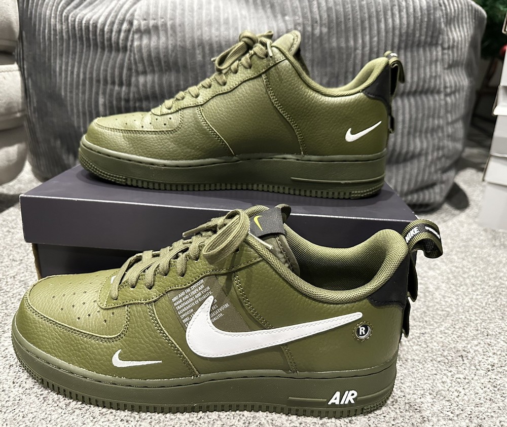 Nike Air Force 1 07 LV8 Utility AJ7747-300 Size UK9.5 + FREE CREASE PROTECTORS