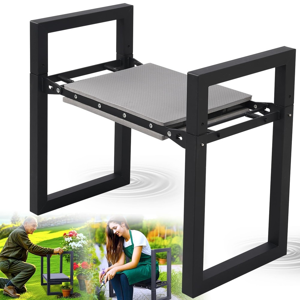 Garden Kneeler and Seat Heavy Duty - Anti-Tip Super Stable Multifunctional Garde