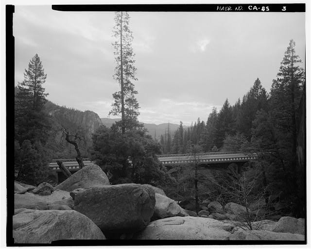 Cascade Creek Bridge,Yosemite Village,Mariposa County,California,CA,HABS,2