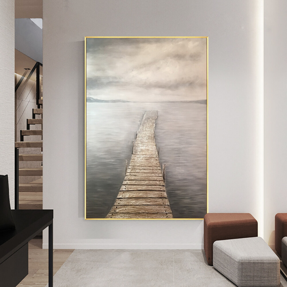 Abstract Textured Hand Painted Oil Painting On Canvas Modern Landscape Paintings