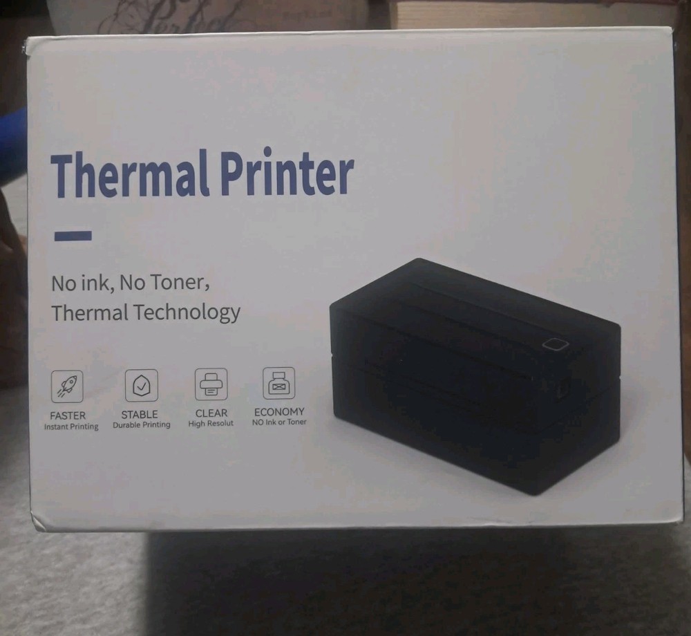 Thermal Label Printer 4x6 Black Y812BT Wireless Bluetooth