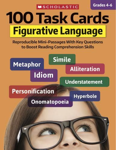 100 Task Cards: Figurative Language - paperback, 1338603159, Carol Ghiglieri