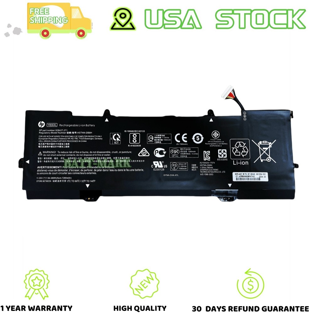 YB06XL Battery GENUINE For HP Spectre x360 15-ch010tx 15-CH003UR 15-CH 2018