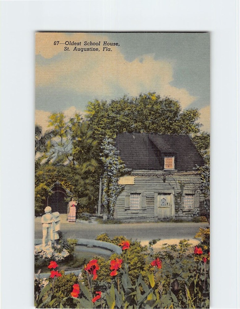 Postcard The Oldest School House St. George Street St. Augustine Florida USA