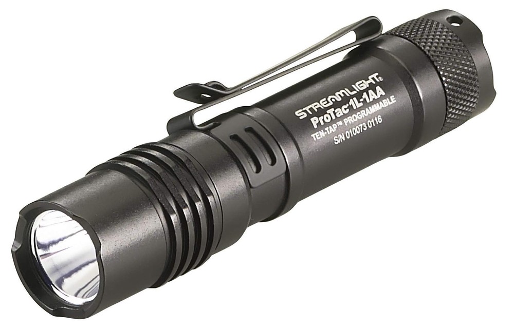 ProTac 1L 1AA Ultra Compact 4.25 Inch EDC Flashlight with High Low Strobe Modes  