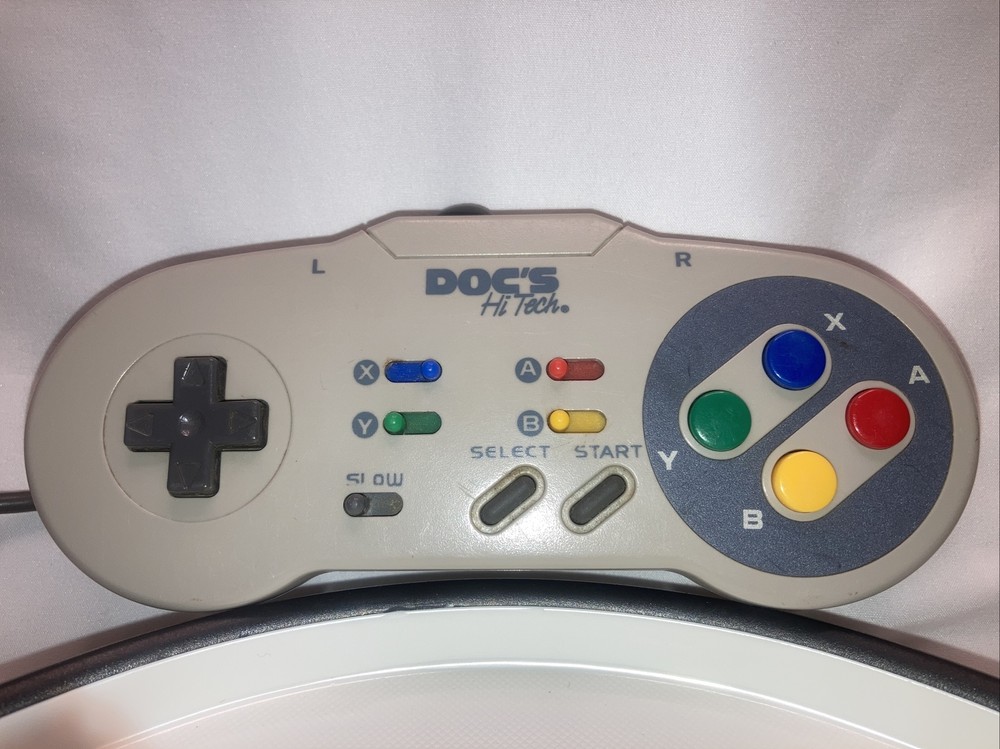 Doc’s Hi Tech Controller For SNES Super Nintendo Game Console - Tested And Works