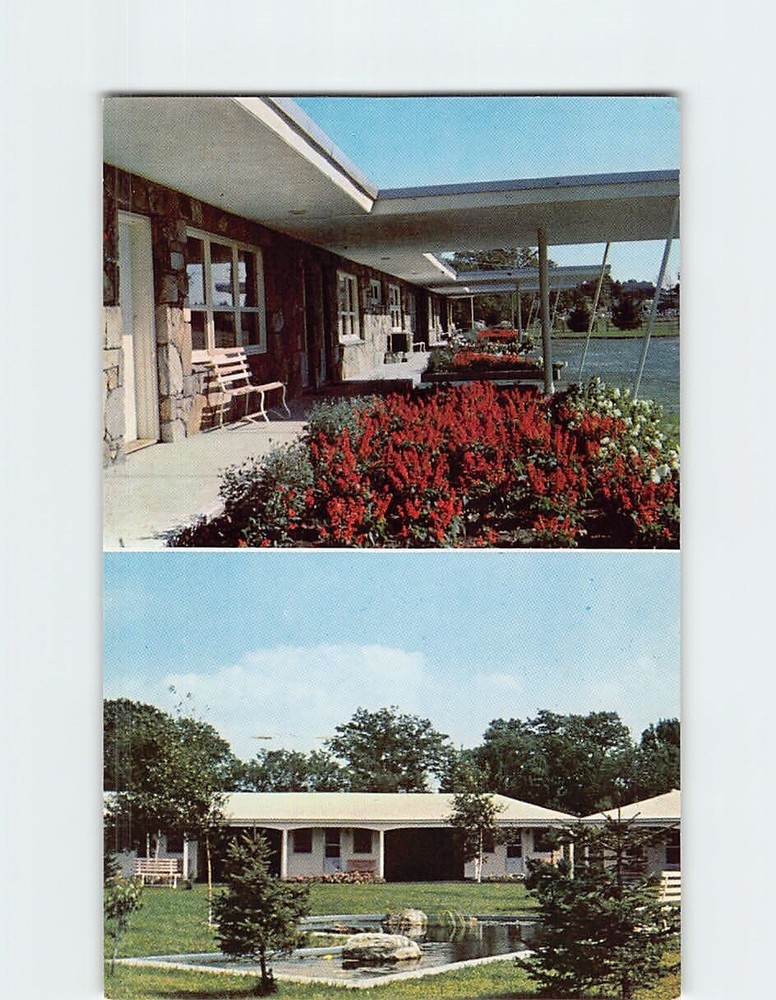 Postcard Smitty's Rock & Wood Motel Belchertown Massachusetts USA
