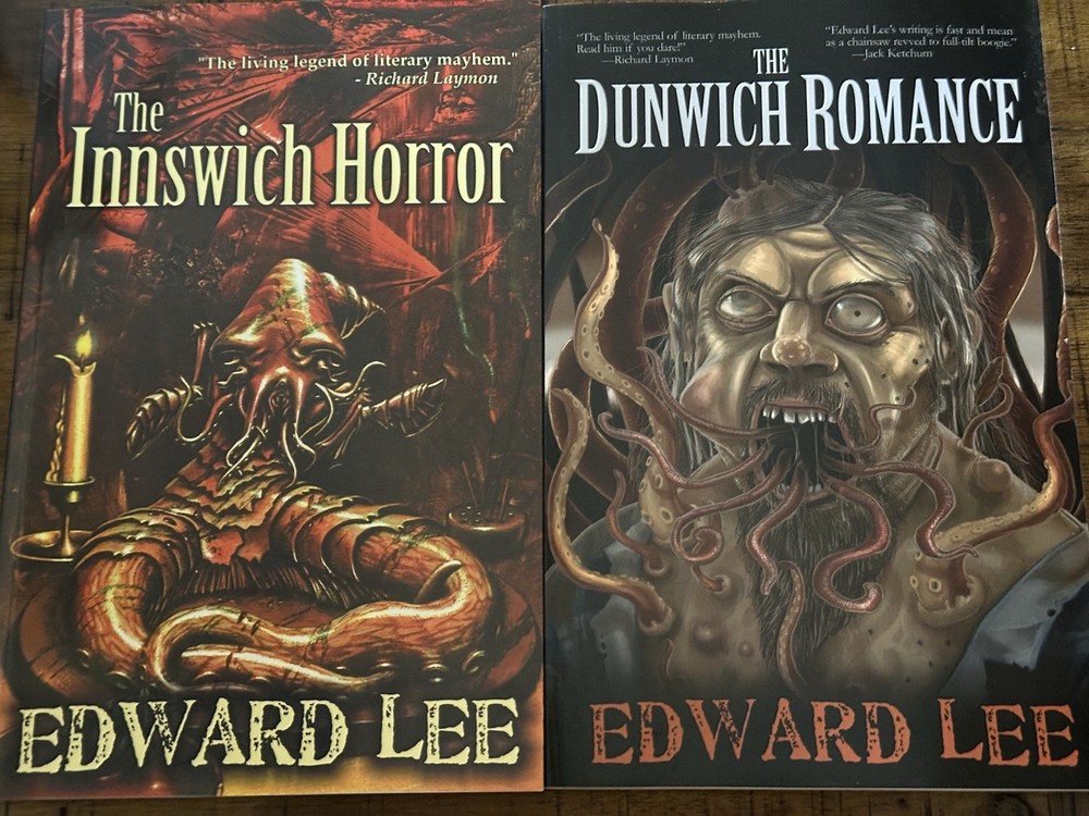 The Dunwich Romance and Innswich Horror by Edward Lee Horror Book Lot NEW
