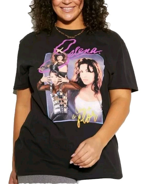 selena graphic t shirt official selena merchandise Womens Size Small black
