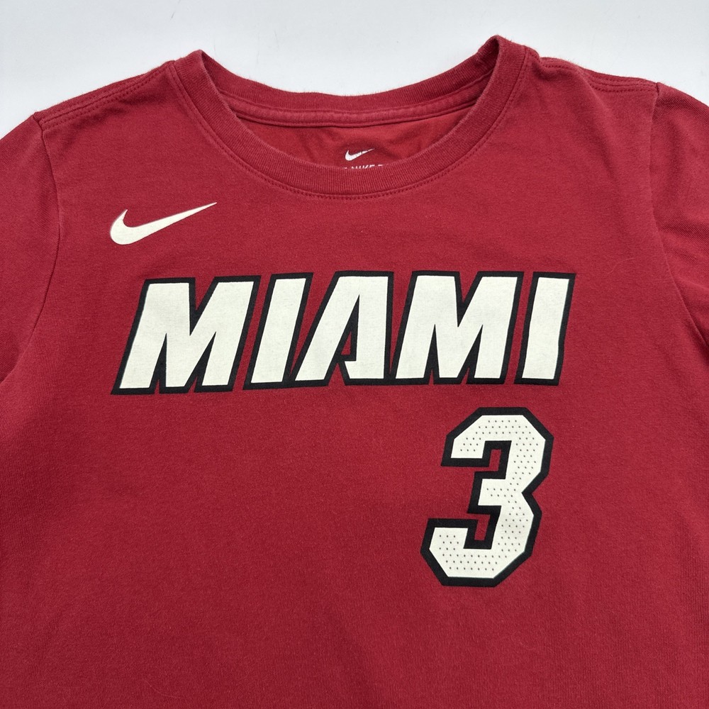 The Nike Tee Dri Fit T-shirt Youth Boys M Red Graphic Print Logo Wade 3 .#33718